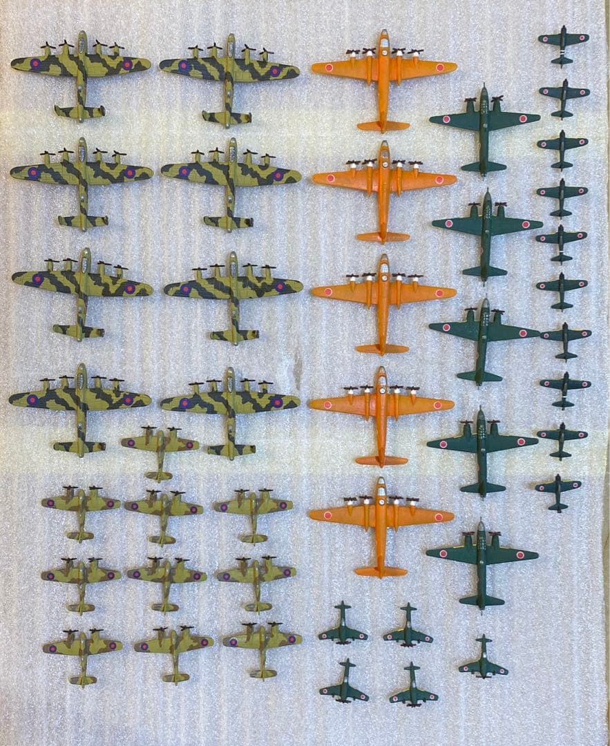 1/700 連山　零戦52型　震電　一式陸攻　ボーファイター　ランカスター