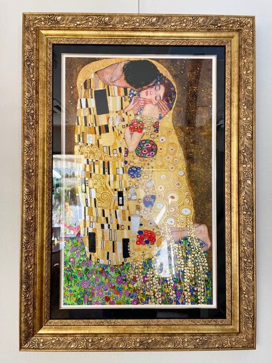 クリムト　グスタフ・クリムト　接吻 インテリア　絵画
