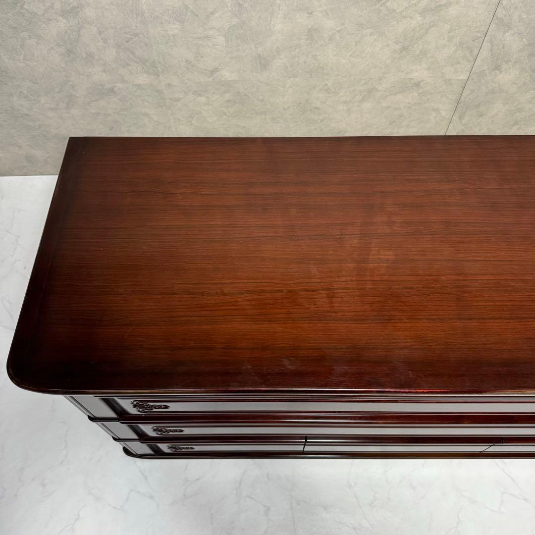 【高級桐タンス】府中家具上段 箪笥 時代家具 アンティーク レトロ 着物 装飾