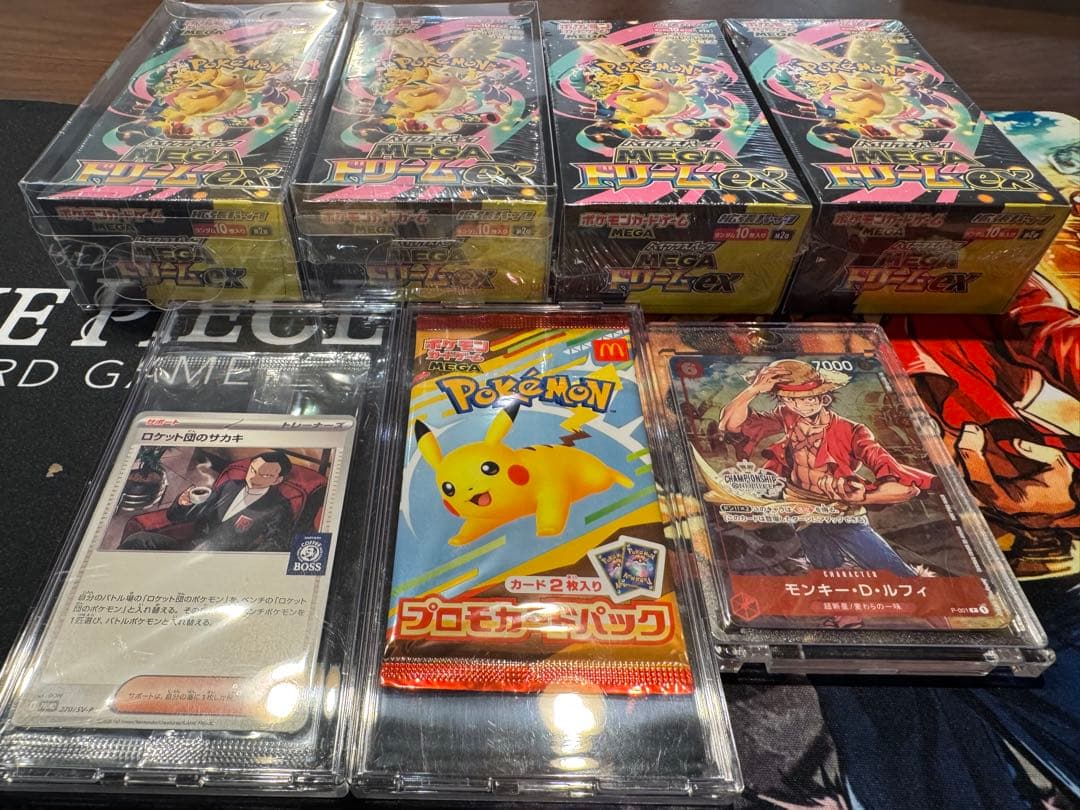 みー☆ メガドリームex 未開封シュリンク付き4BOX プロモカード3枚