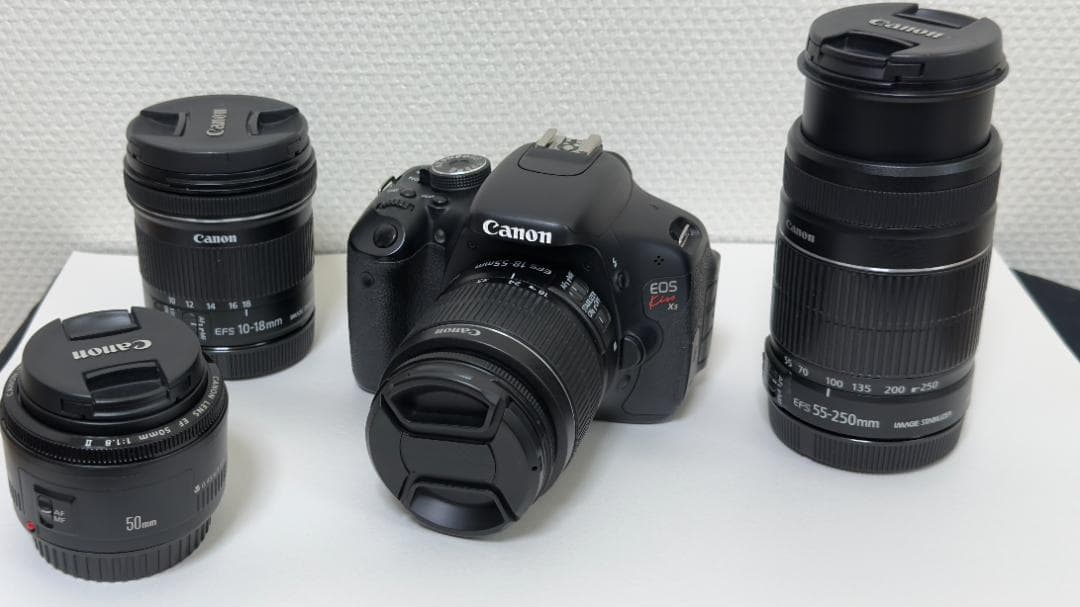 【レンズ４本セット】Canon EOS デジタル一眼レフカメラ Kiss X5