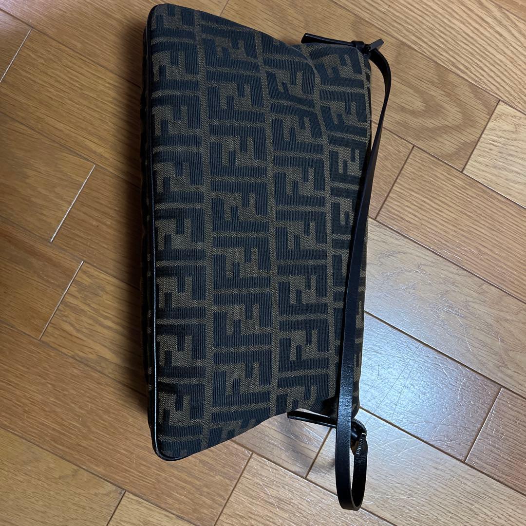 Fendi FFロゴハンドバッグ ブラウン/ブラック