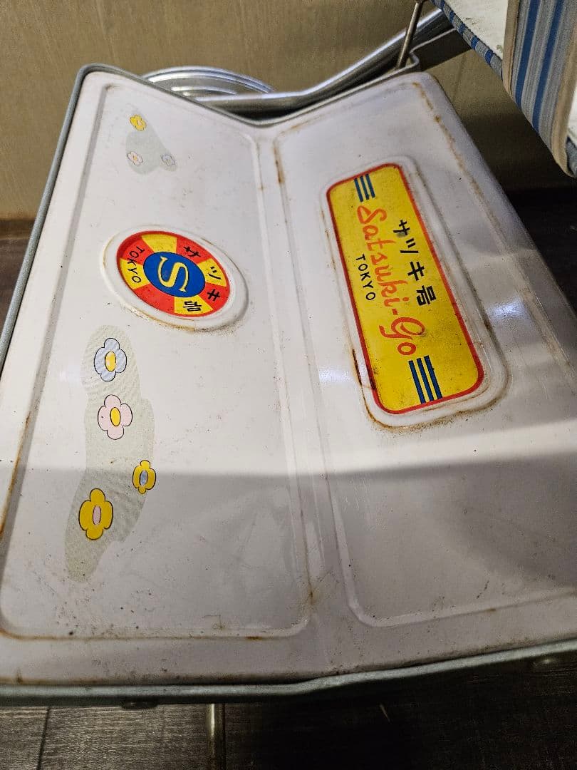 ベビーカー 昭和レトロ 東京 TOKYO さつき号 青 ブリキ