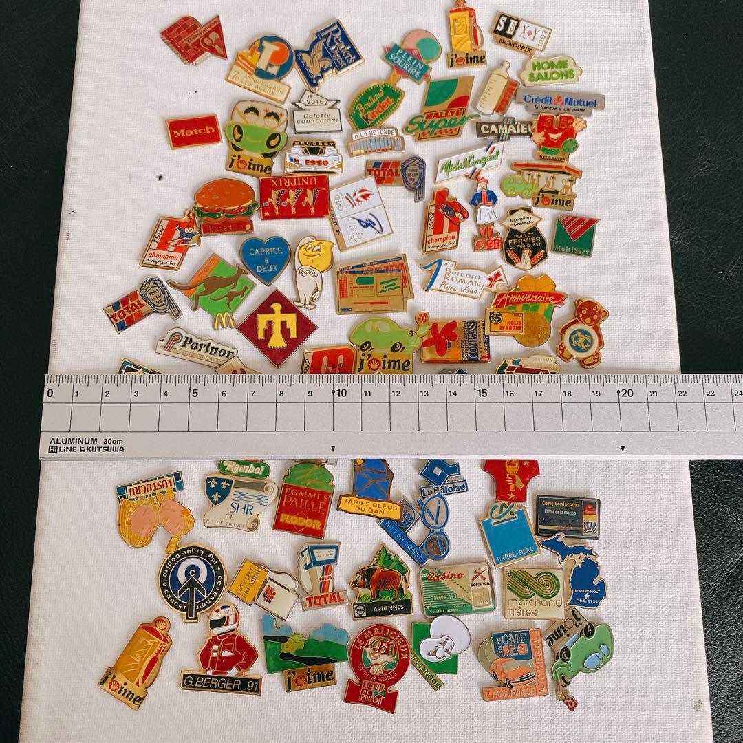 【まとめ売り大特価】　アメリカ　ヨーロッパ　ピンブローチ 74点セット