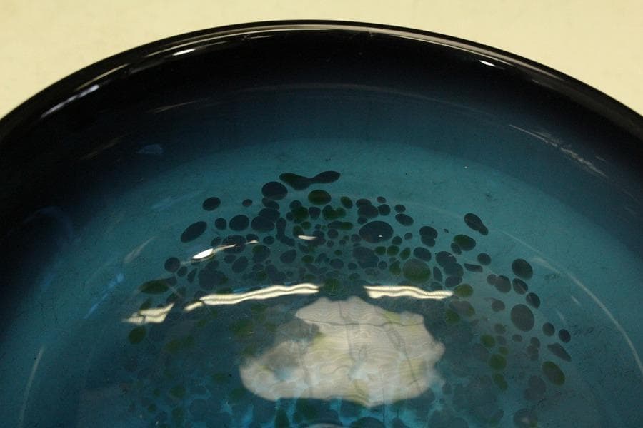 アンティーク カットガラス 切子 ガラス 瑠璃色ガラス 二件 時代物(A442)