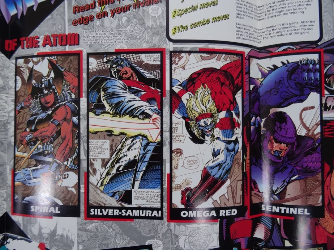 【超貴重】カプコン \"X-MEN\" アーケード版の国内・海外版パンフレット