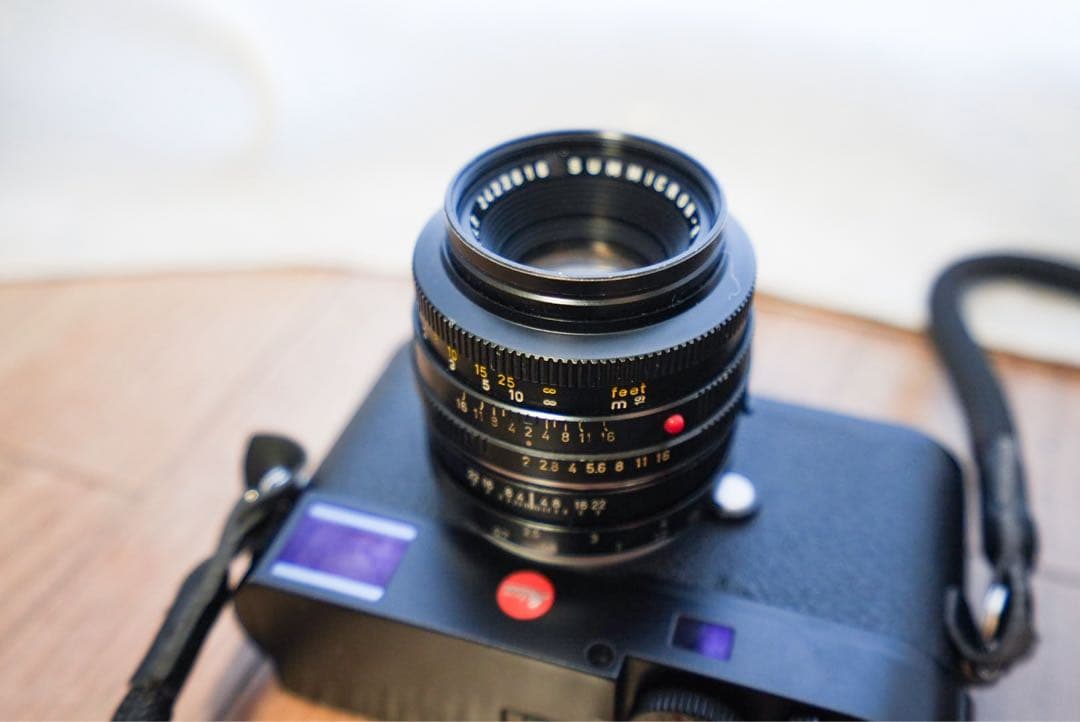 ライカ　ライツ　ドイツ製 ズミクロンR 50mm F2(OH済み)+純正フード