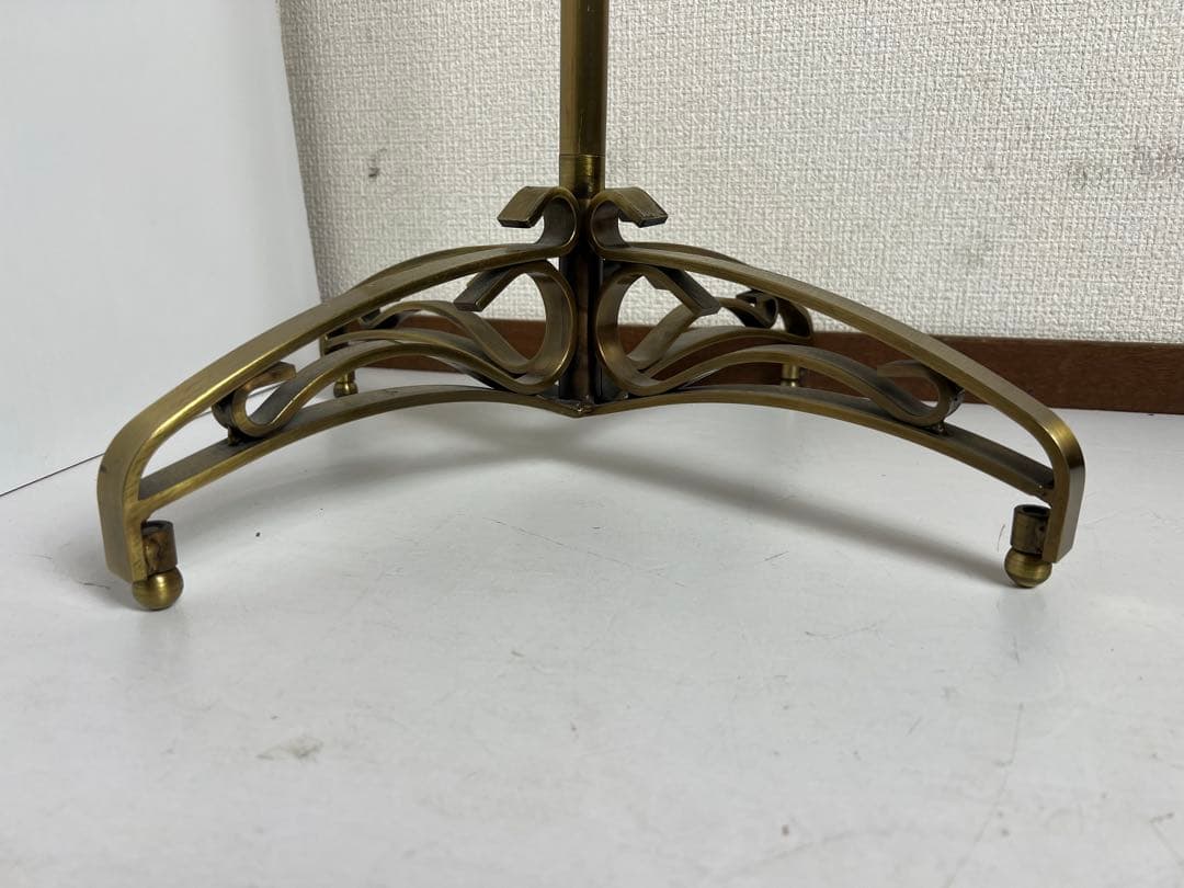 ① アンティークゴールド　傾斜ハンガーラック デコラタイプ