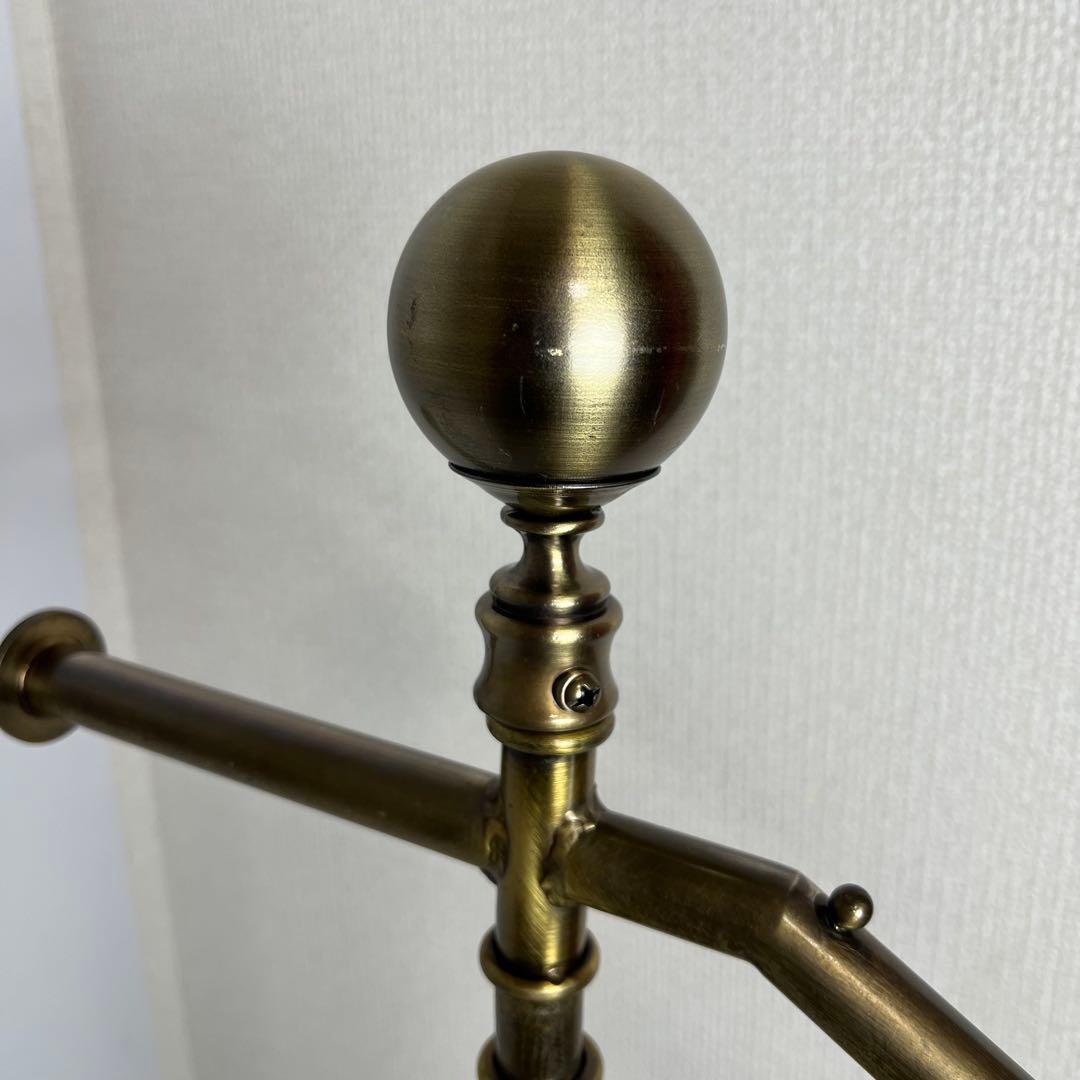 ① アンティークゴールド　傾斜ハンガーラック デコラタイプ