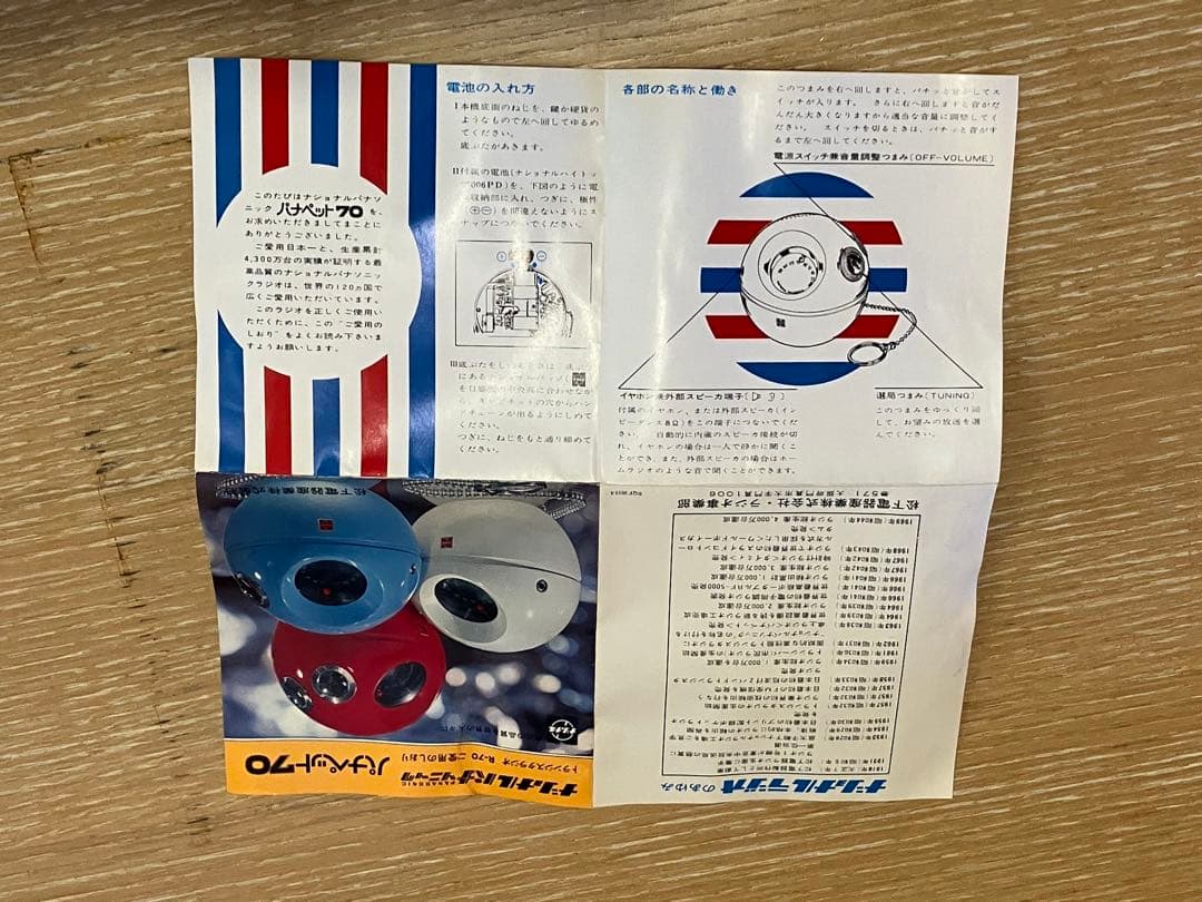 National Panasonic R-70 球形スピーカー
