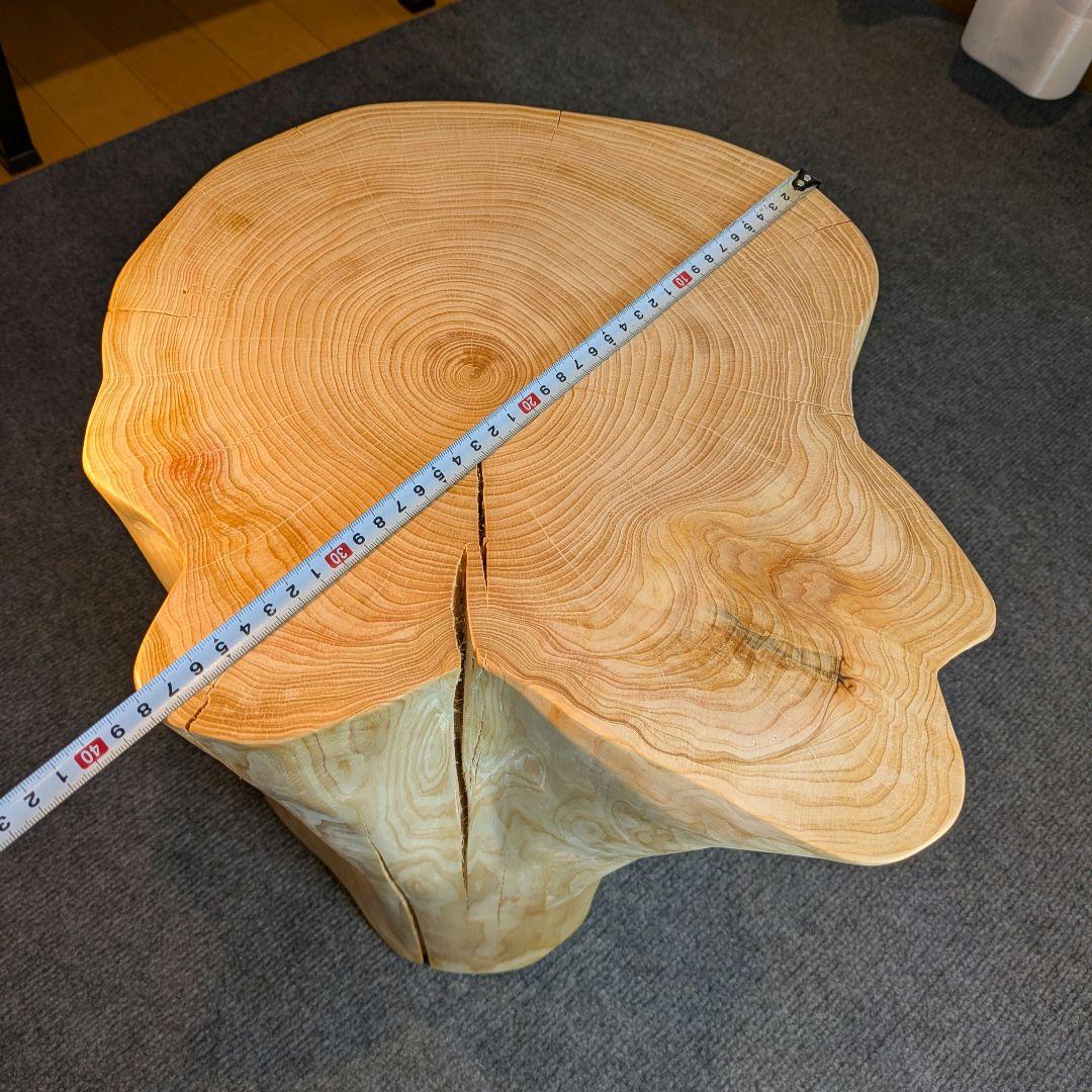 3104　檜⑤　切り株　丸太　椅子　 スツール　高さ約42㎝