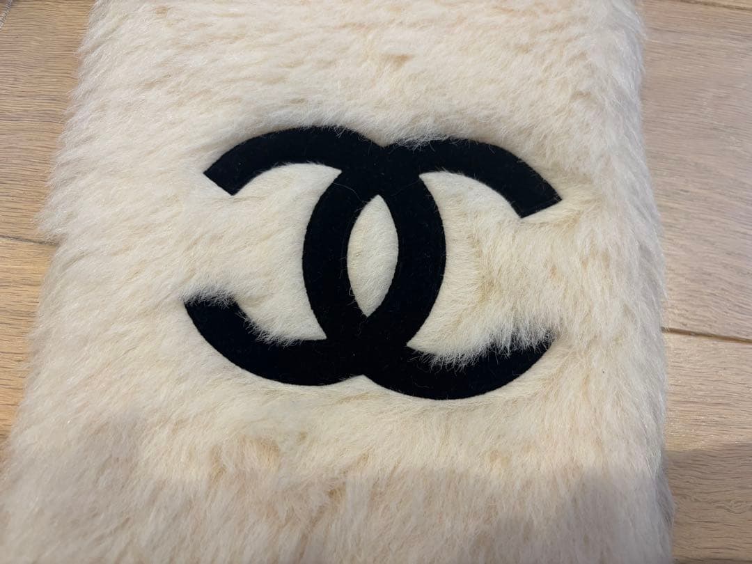 CHANEL ファー マフラー ホワイト