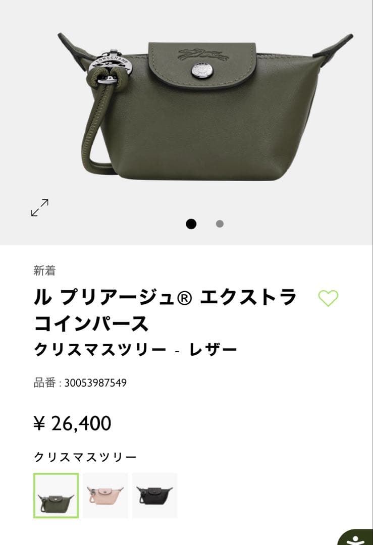 【新品未使用】ロンシャン LONGCHAMPパース　ケース　小物入