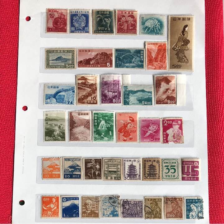 カタログ価格5万1240円！昭和20年から31年のプレミア切手だらけコレクション