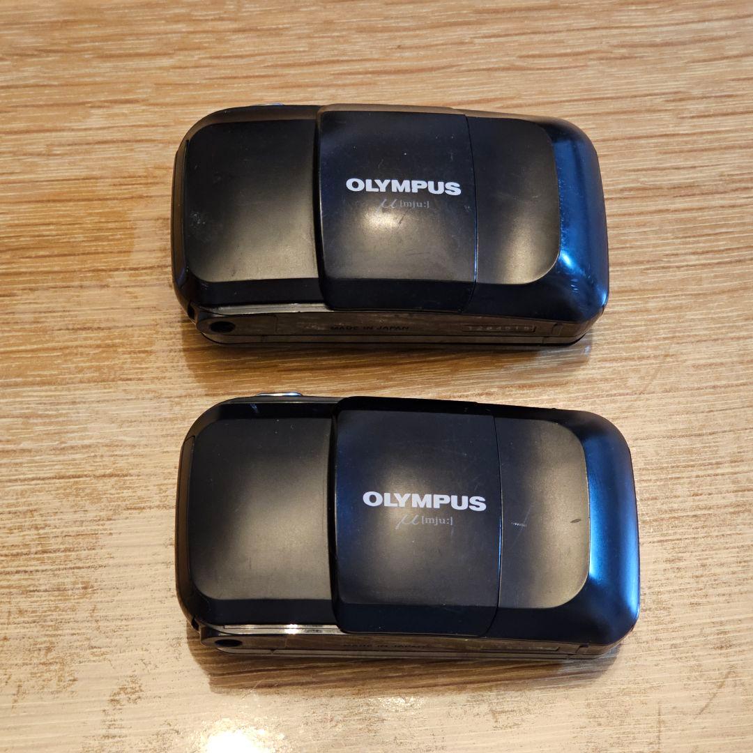 ゆ*離様 【希少】 OLYMPUS オリンパス μ 初代 フィルムカメラ2台まと