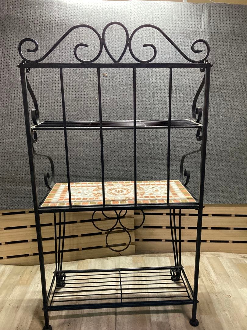 アイアンシェルフ タイル付き