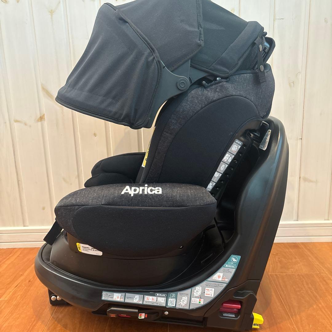 Aprica ピュアブラック チャイルドシート ISOFIX