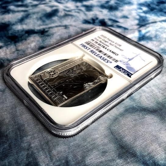 【希少】2020 フランス ゴッホ 記念 銀貨 PF70 UC COA付