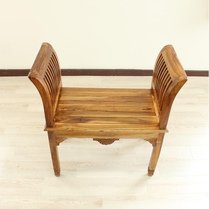 新品 チーク家具 無垢 デザインスツール カルティニチェア スツール 木製