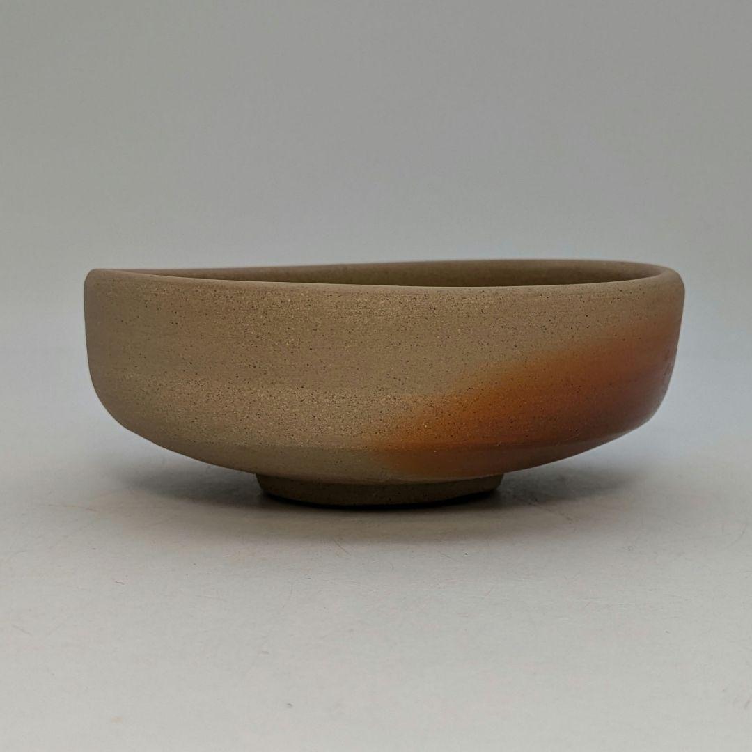 岡山県重要無形文化財 山本出 備前焼 緋襷馬盥茶盌 合箱 抹茶碗 抹茶茶碗 茶器