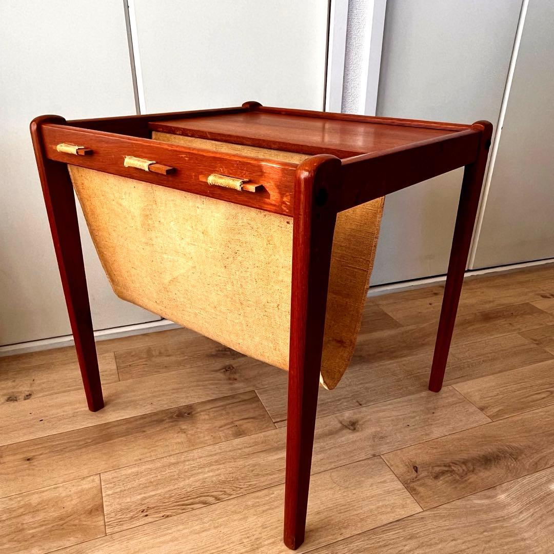 北欧 ヴィンテージ サイドテーブル チーク