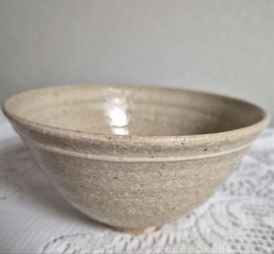 人間国宝【松井康成】灰釉茶碗　未使用　お箱栞付き