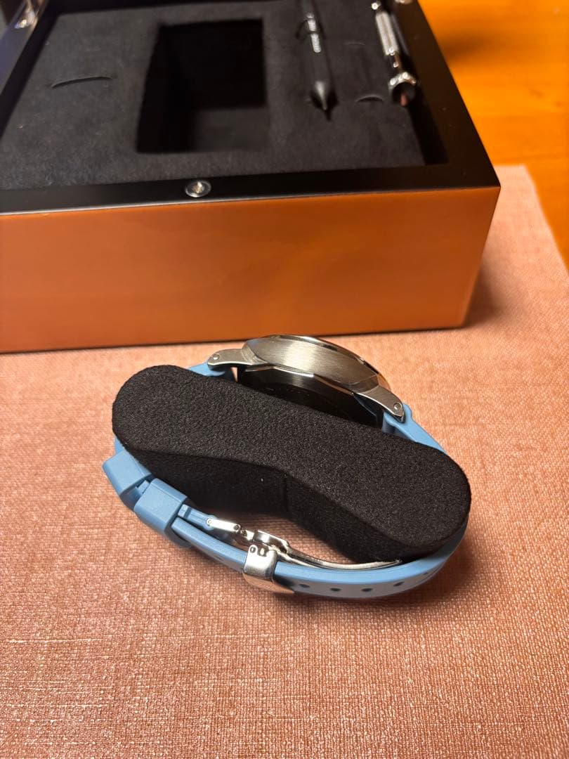 PANERAI ルミノールマリーナ 純正ラバーベルト ライトブルー 24mm