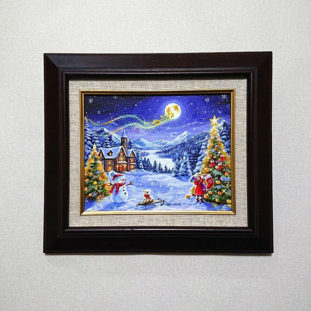 R*U様 【願いを込めて】アクリル画 F3 風景画 絵画