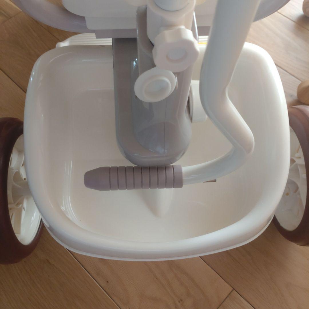 iimo 三輪車 ホワイト 木製 ドールバギー