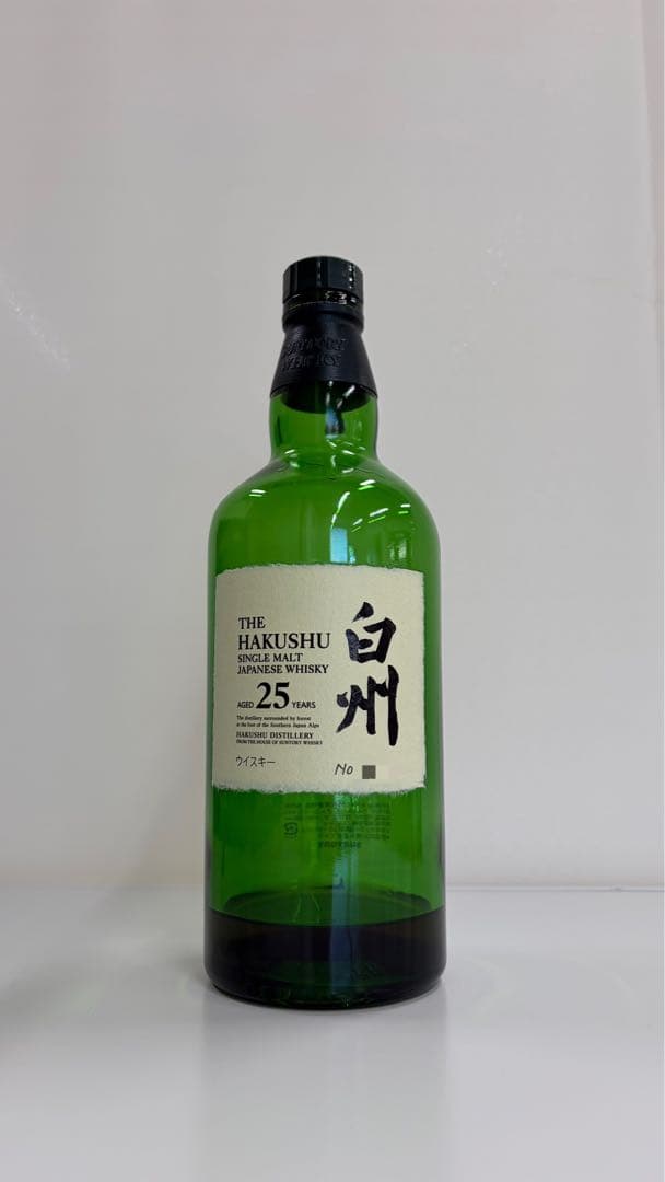 美品　白州 25年 ウイスキー 空き瓶　未洗浄　白箱付き　ウイスキー余りあり