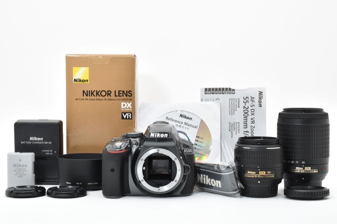 【新品級・完動】Nikon D5300 ダブルズーム VRレンズセット1127