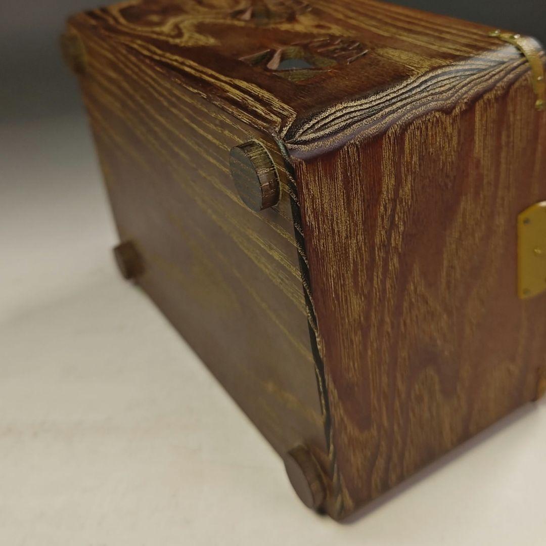 ウ256 莨盆『指物師　大崎雄斉』『鵬雲斎好　桐透　桑手付　煙草盆　共箱』茶道具