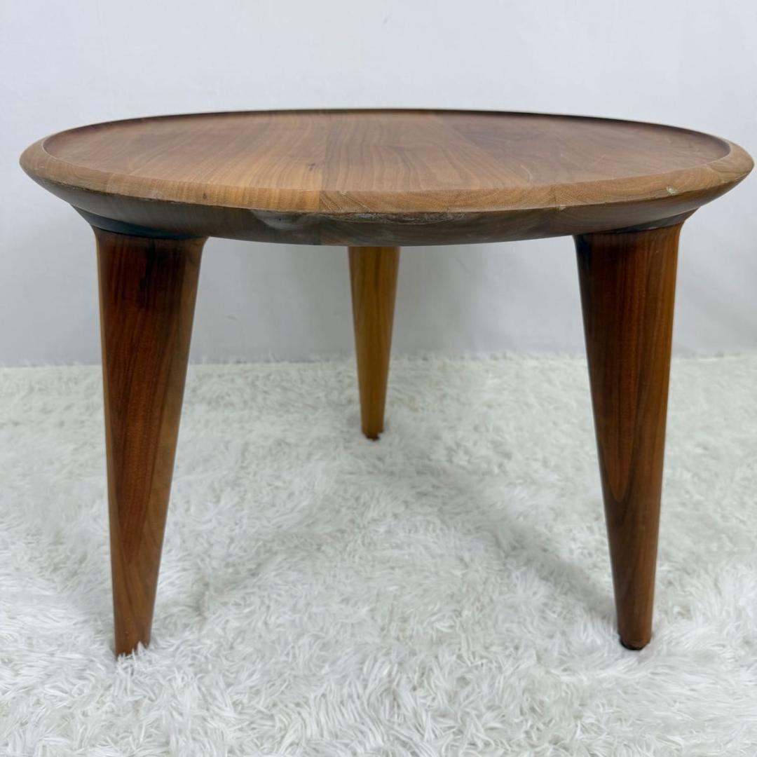 【北欧風】サイドテーブル　ナチュラル　ブラウン　オーク材　814-15