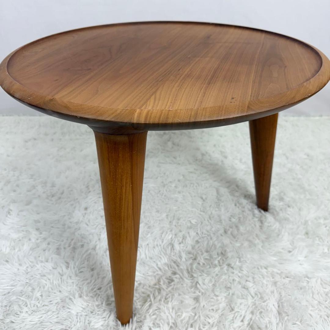 【北欧風】サイドテーブル　ナチュラル　ブラウン　オーク材　814-15