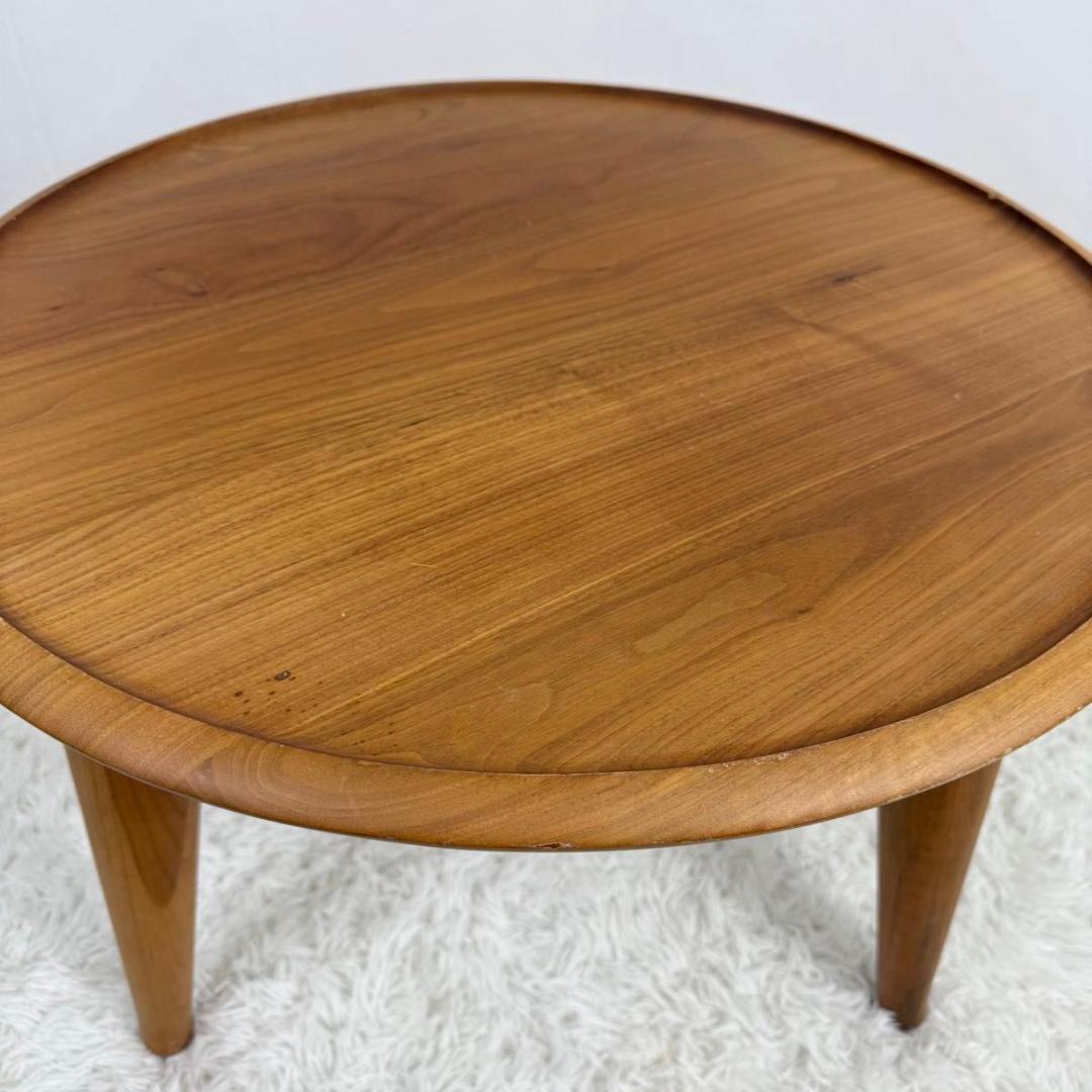 【北欧風】サイドテーブル　ナチュラル　ブラウン　オーク材　814-15