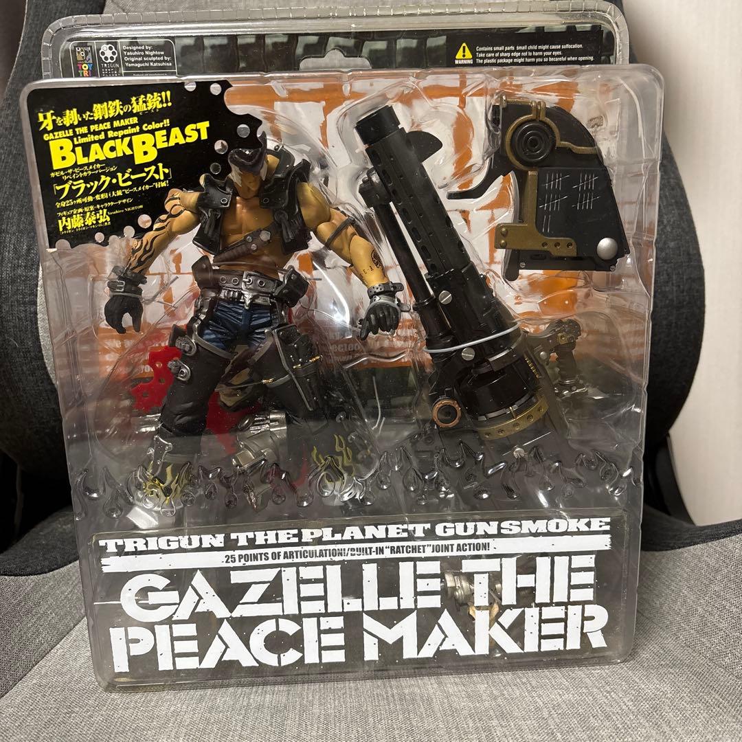 新品未開封トライガンフィギュア TRIGUN ガゼル・ザ・ピースメイカー 海洋堂
