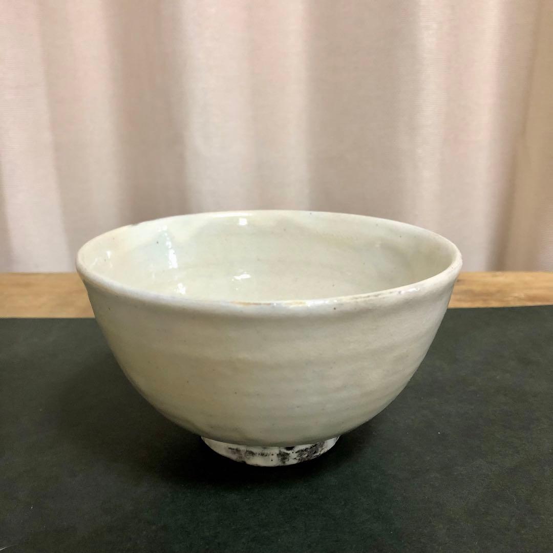 中里重利 唐津粉引茶碗 共箱 茶道具