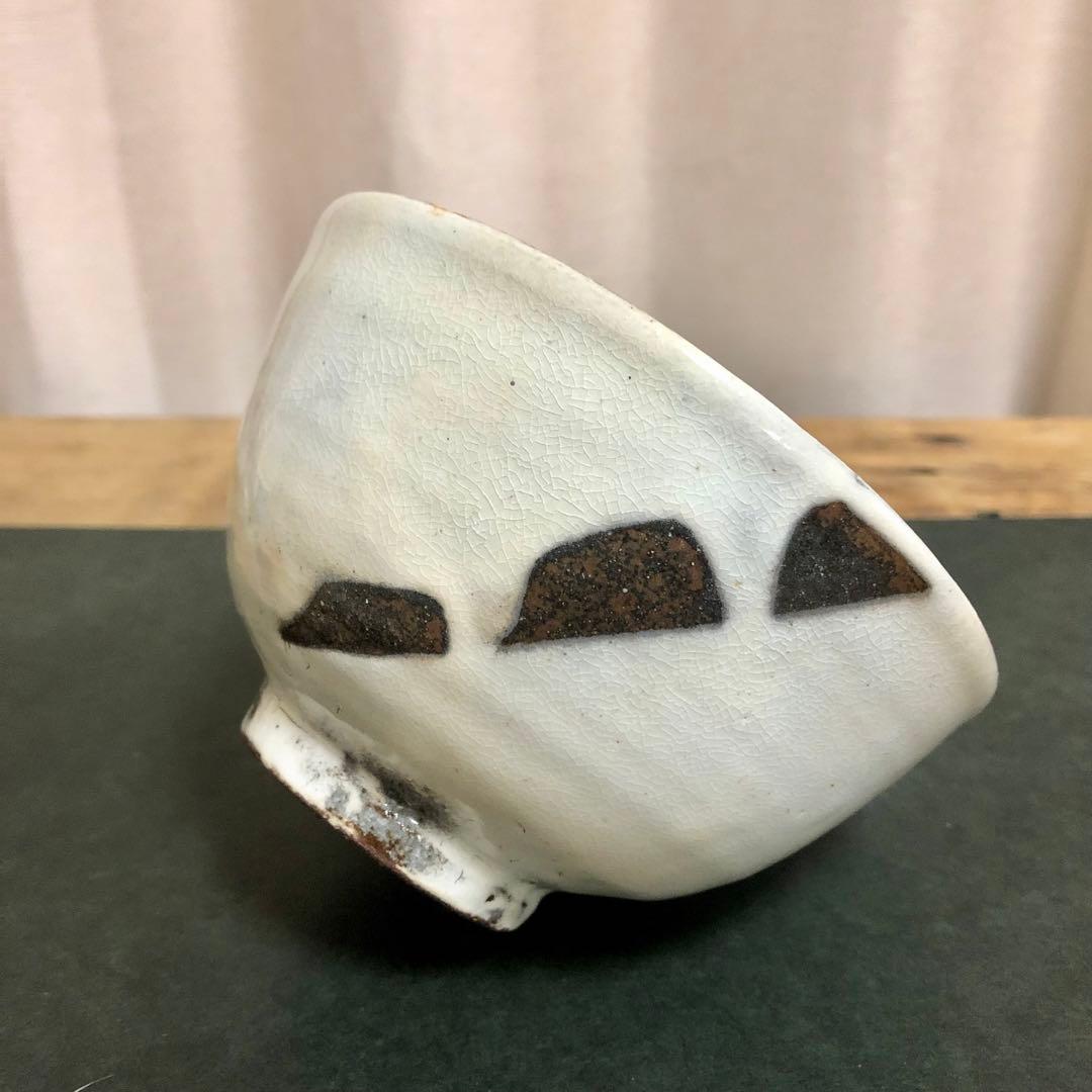 中里重利 唐津粉引茶碗 共箱 茶道具