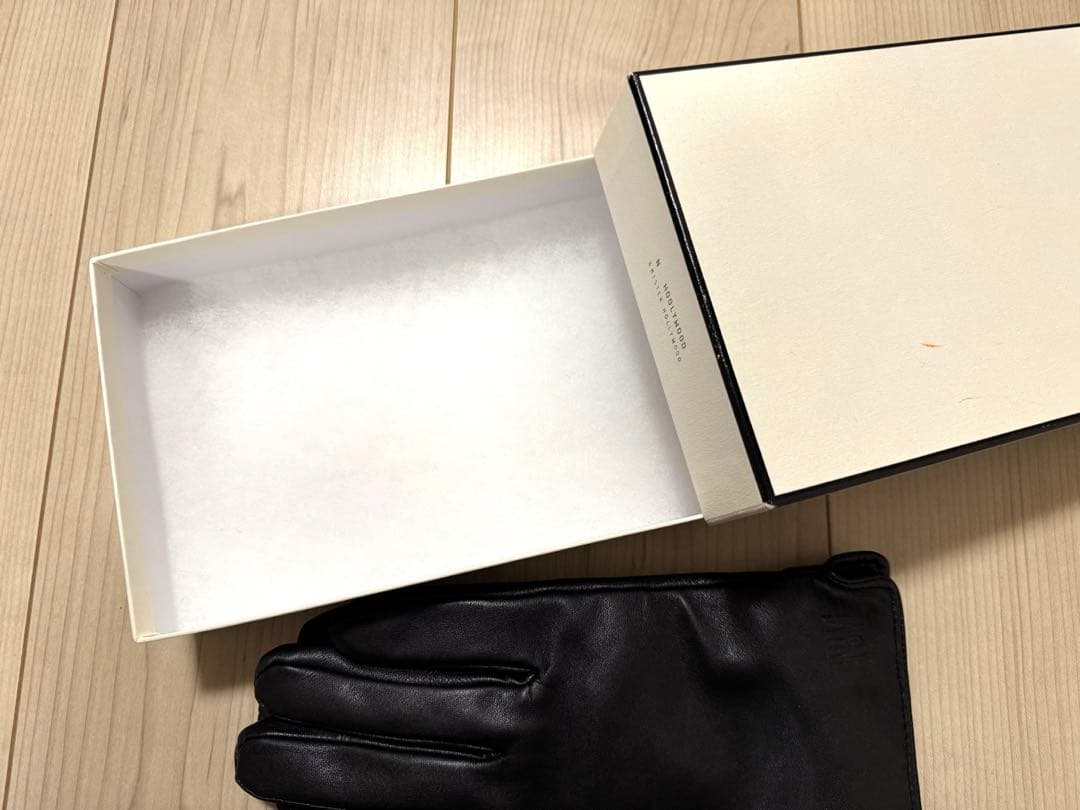 N.HOOLYWOOD COMPILE レザーグローブ カシミヤライニング 黒