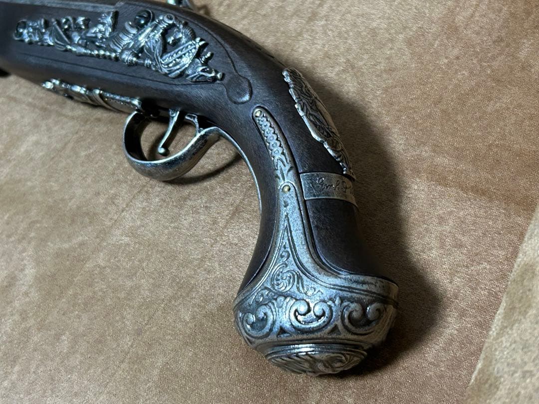 美品 動作確認済みKTW フリントロックピストル　エアコッキング