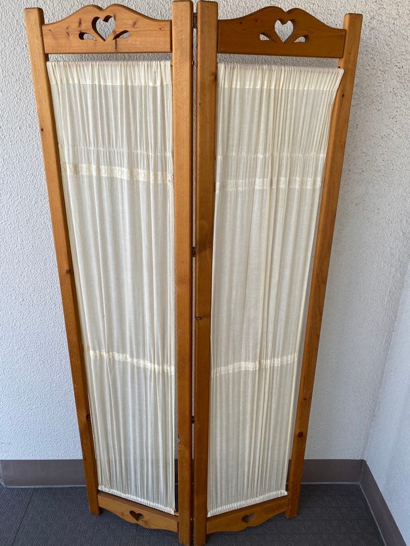 カントリー家具 2連パーテーション 間仕切り カントリー雑貨 インテリア 目隠し