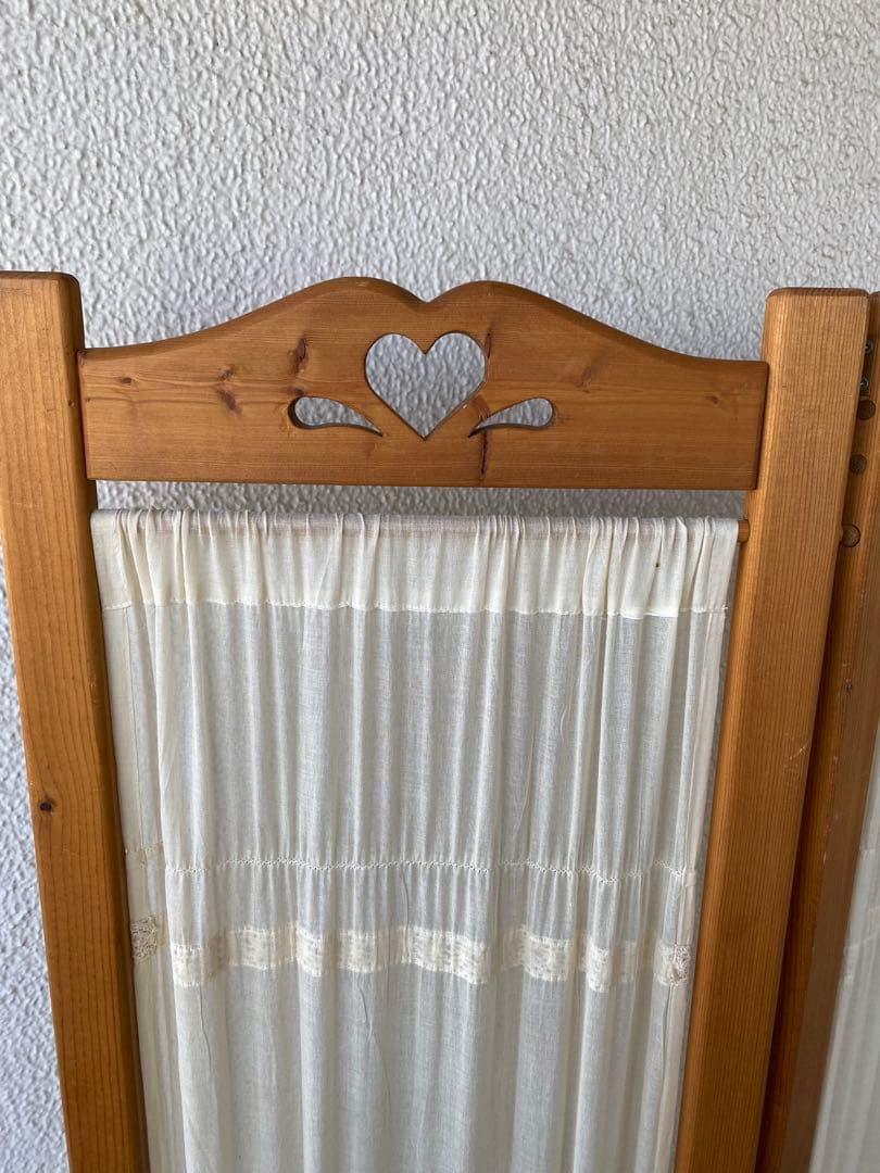 カントリー家具 2連パーテーション 間仕切り カントリー雑貨 インテリア 目隠し