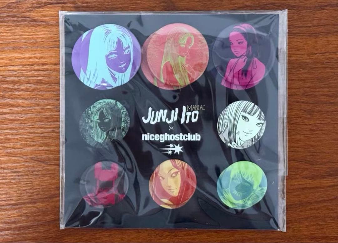 伊藤潤二　富江　双一 niceghostclub 韓国限定　缶バッジ