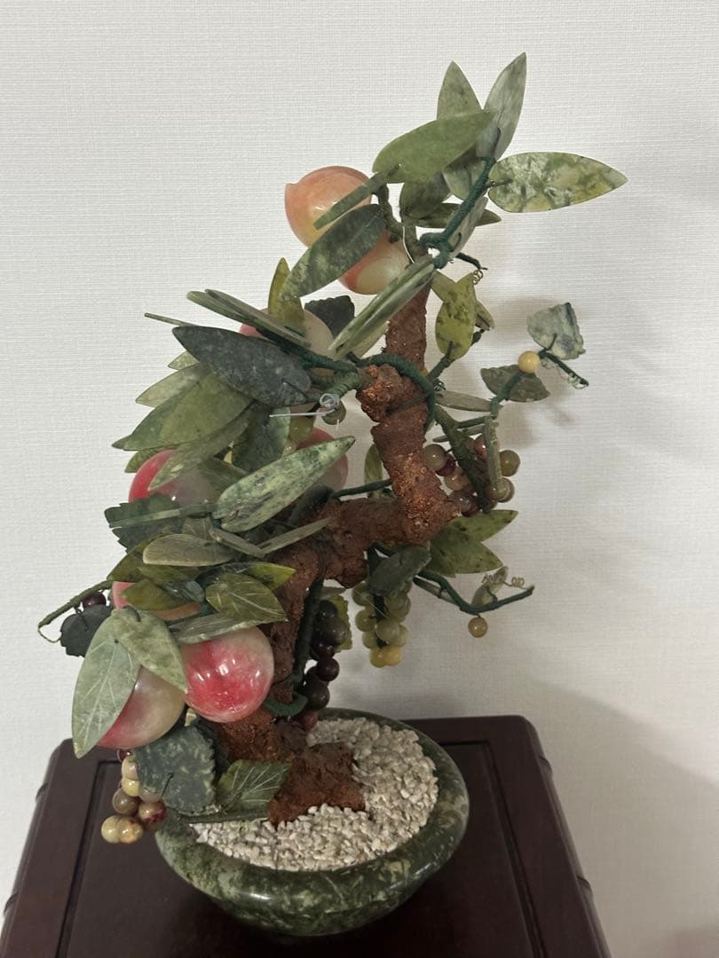 126石製果物の置物