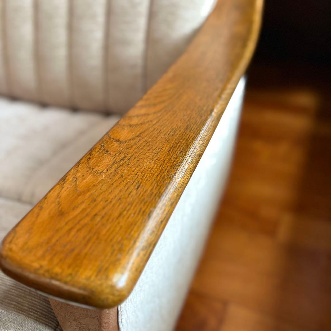 【送料無料】karimoku カリモク ソファ 3人掛け ビンテージ