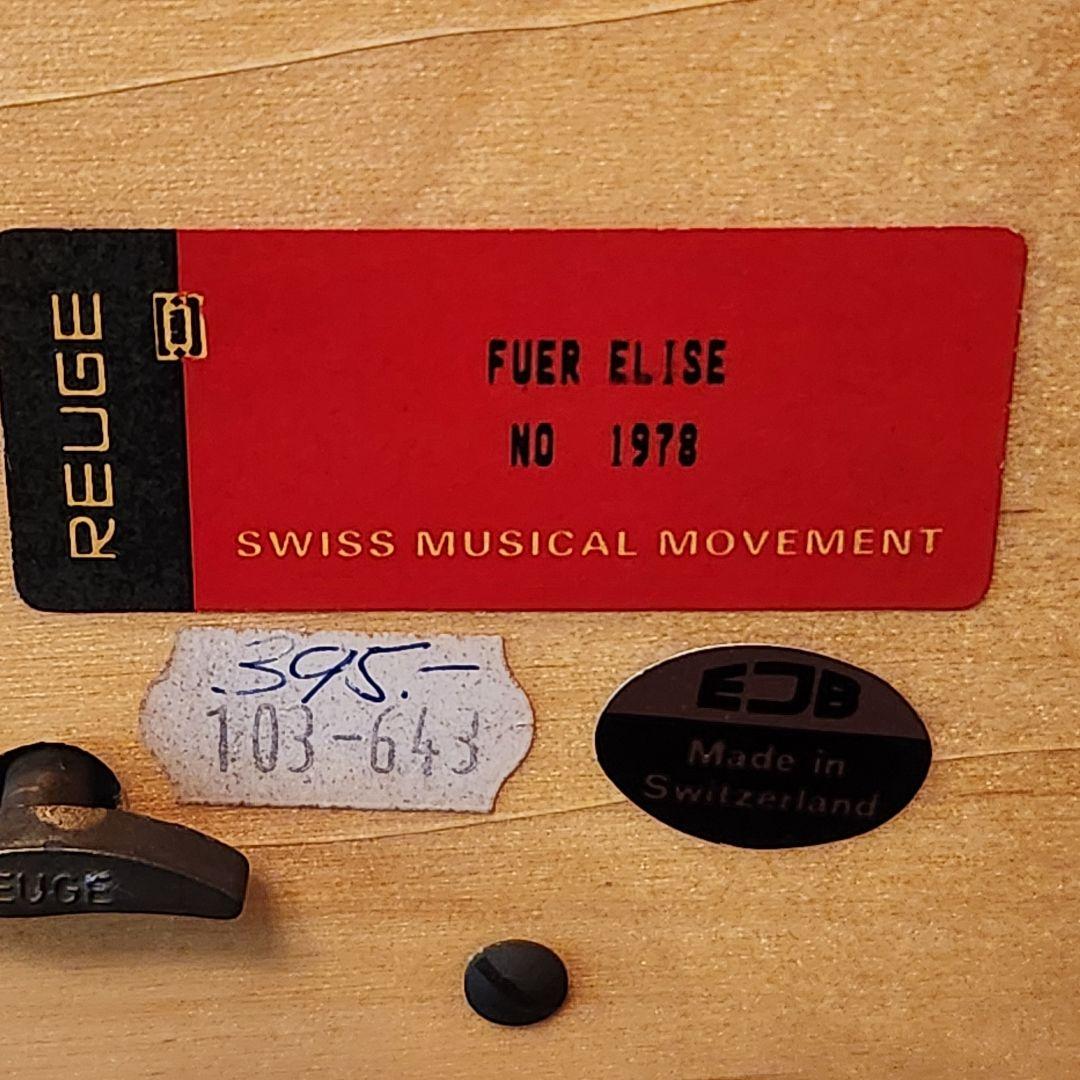 リュージュ　スイス製　エリーゼのために　オルゴール　36弁？