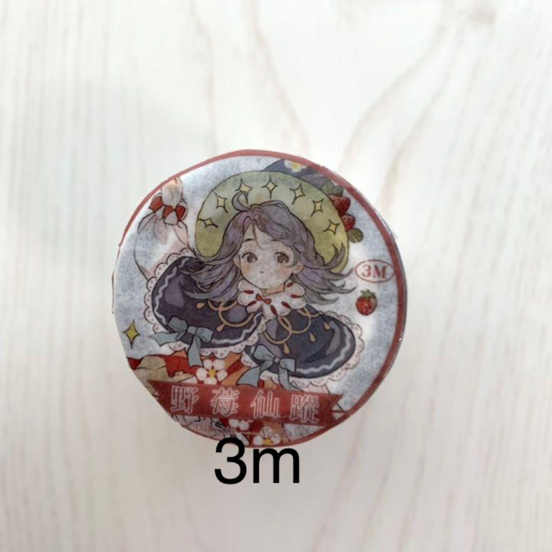 M1046.Daily Life手帳 野莓仙踪マスキングテープ PET 3m