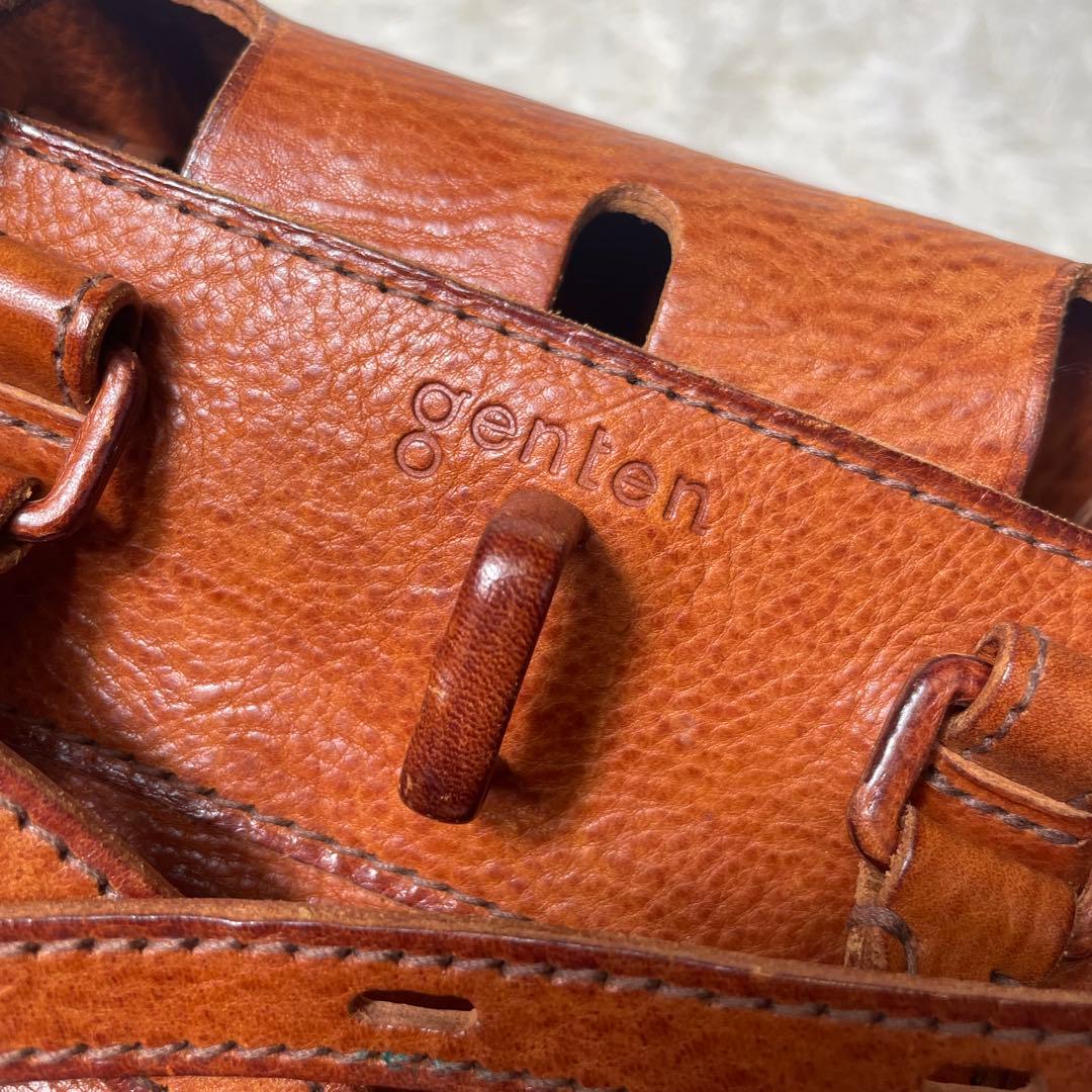 【美品】　幻の逸品　genten オールドゲンテン　トスカレザー　ハンドバッグ