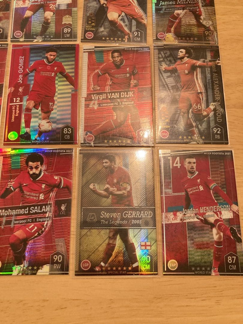 wccf footista リバプール　20枚セット