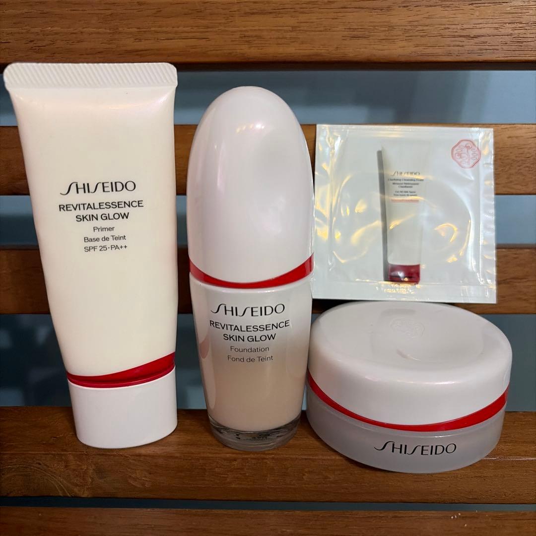 SHISEIDO エッセンススキングロウファンデーション+下地+パウダー